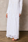 Hadley White  Embroidered Lace Temple Dress
