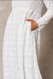 Oakley Lace Temple Dress in White Plus Sizes Available