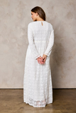 Oakley Lace Temple Dress in White Plus Sizes Available