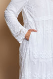 The Chloe Temple Dress in White