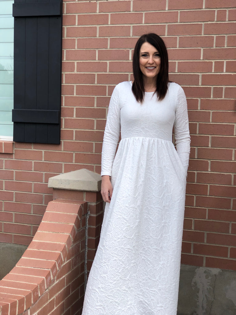 Lds temple sale dresses plus size