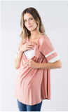 Nursing Friendly Top in Mauve "Orange Creek" brand