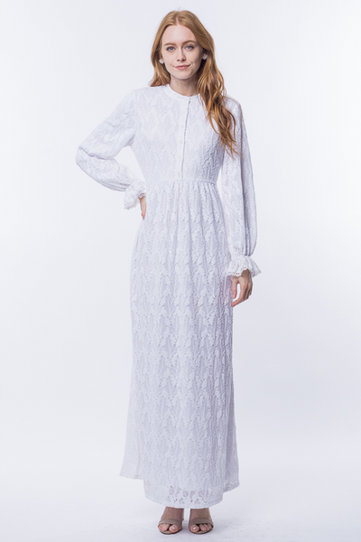 Hollynd Lace White Temple Dress