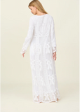 Caitlin-White Lace Dress Temple Dress with pockets -Also Comes in Petite and Plus Size XS-XXL