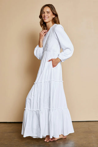The Remi White Temple Dress Bella Sun Boutique The Remi White Temple Dress Bella Sun Boutique