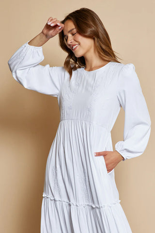 The Remi White Temple Dress Bella Sun Boutique The Remi White Temple Dress Bella Sun Boutique