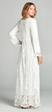 Caitlin-White Lace Dress/ Latter Day Saint Temple Dress. -Also Comes in Plus Size XS-XXL
