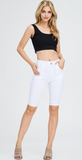 Bella Bermuda Shorts, Long, Knee Length, Stretchy