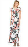 Caitlin Floral Print Maxi Dress. Great for Bridesmaids also matching for girls Sizes S-XL